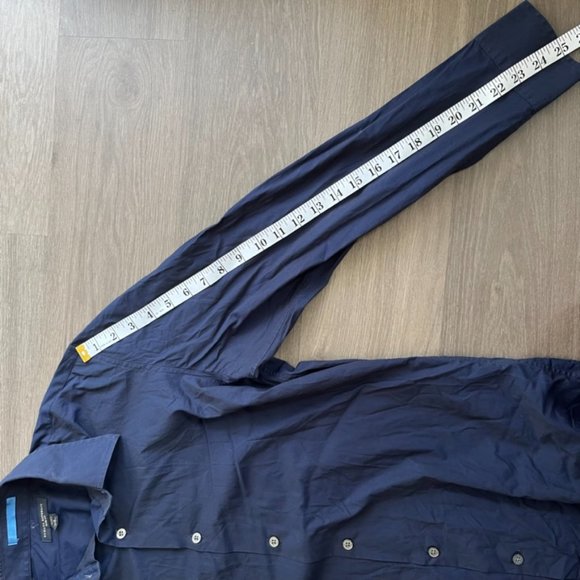 Banana Republic Navy "Slim Fit" Button Down Dress Shirt - Picture 5 of 9